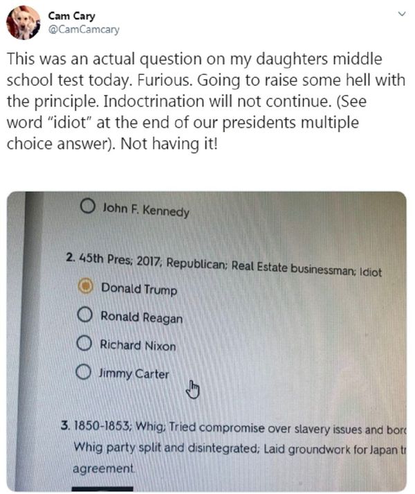 Florida School Test Prompts Parent Anger After Quiz Question Refers to 'Idiot' Trump - Sputnik International