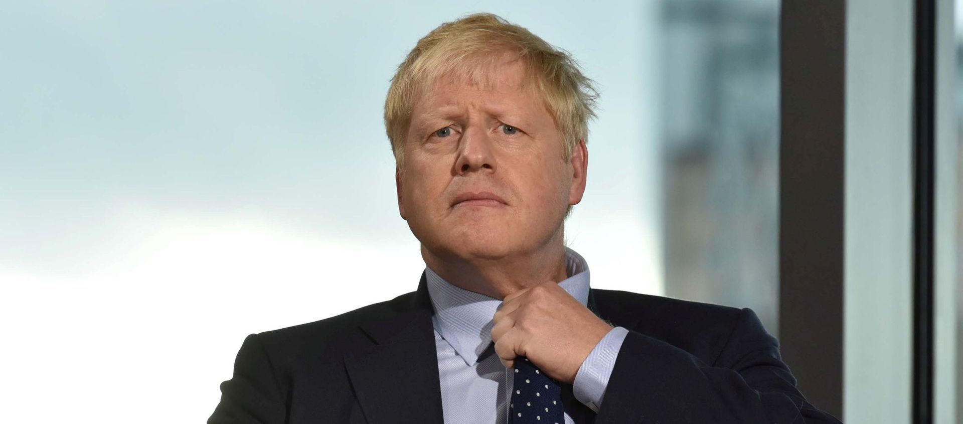 Britain's Prime Minister Boris Johnson appears on BBC TV's The Andrew Marr Show in Salford, Manchester, Britain, September 29, 2019 Britain's Prime Minister Boris Johnson appears on BBC TV's The Andrew Marr Show in Salford, Manchester, Britain, September 29, 2019 - Sputnik International, 1920, 30.09.2019