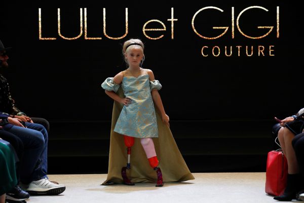 Model Daisy-May Demetre presents a creation by Designer Eni Hegedus-Buiron for luxury children's wear label Lulu et Gigi during Paris Fashion Week in Paris, France, September 27, 2019.  - Sputnik International