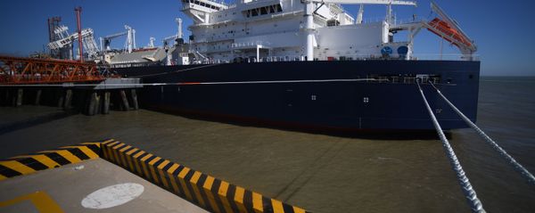 The Vladimir Rusanov LNG carrier of the Arc7 class of the Yamal LNG project The Vladimir Rusanov LNG carrier of the Arc7 class of the Yamal LNG project - Sputnik International