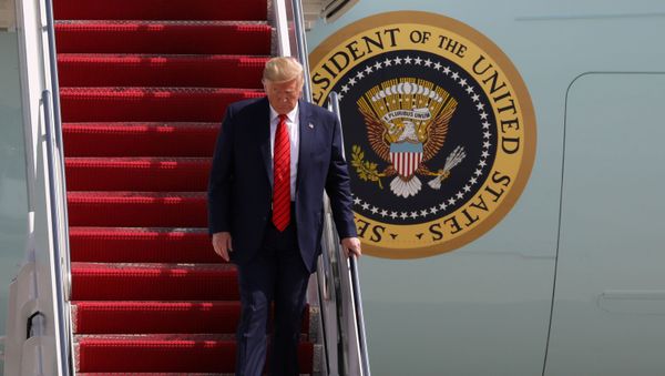 US President Donald Trump arrives aboard Air Force One at Joint Base Andrews, Maryland, 26 September 2019 - Sputnik International