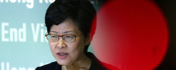 Hong Kong Chief Executive Carrie Lam speaks during a press conference held in Hong Kong on Friday, Oct. 4, 2019 - Sputnik International