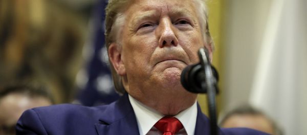 President Donald Trump listens to a question from the media as he speaks after a signing ceremony for a trade agreement with Japan in the Roosevelt Room of the White House, Monday, Oct. 7, 2019, in Washington President Donald Trump listens to a question from the media as he speaks after a signing ceremony for a trade agreement with Japan in the Roosevelt Room of the White House, Monday, Oct. 7, 2019, in Washington - Sputnik International