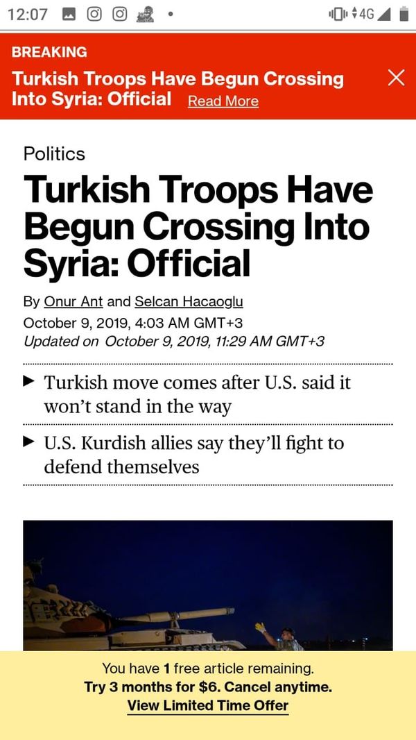 Sputnik Correspondent Challenges Bloomberg Claim That Turkish Troops Have Begun Syria Operation Sputnik Correspondent Challenges Bloomberg Claim That Turkish Troops Have Begun Syria Operation - Sputnik International