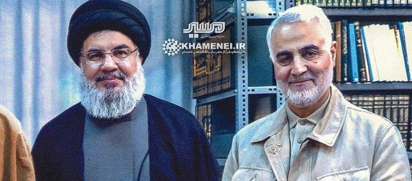 Hezbollah chief Hassan Nasrallah and Islamic Revolutionary Guards Corps Quds Force commander Qassem Soleimani - Sputnik International
