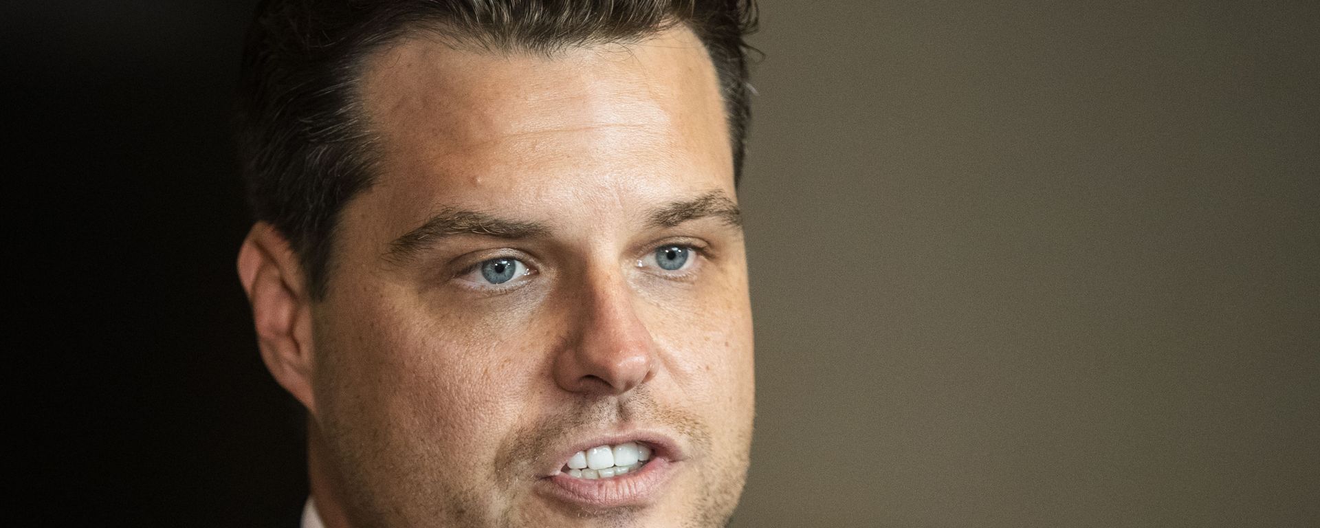 Rep. Matt Gaetz, R-Fla., speaks to reporters on Capitol Hill in Washington, Monday, Oct. 14, 2019. Rep. Matt Gaetz, R-Fla., speaks to reporters on Capitol Hill in Washington, Monday, Oct. 14, 2019. - Sputnik International, 1920, 23.09.2022