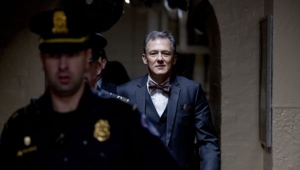 Deputy Assistant Secretary of State George Kent leaves Capitol Hill in Washington, Tuesday, Oct. 15, 2019, after testifying before congressional lawmakers as part of the House impeachment inquiry into President Donald Trump - Sputnik International