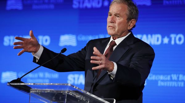 Former President George W. Bush speaks Friday, June 23, 2017, during Stand-To, a summit held by the George W. Bush Institute focused on veteran transition, in Washington - Sputnik International