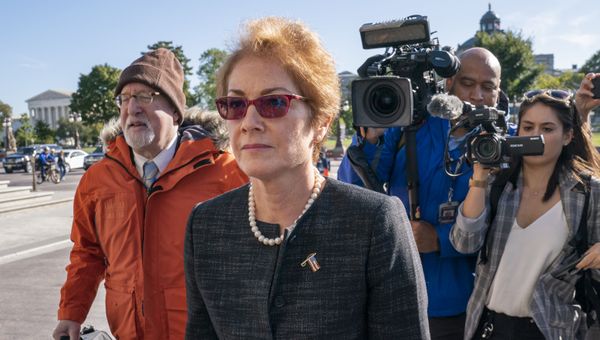 Former U.S. ambassador to Ukraine Marie Yovanovitch, arrives on Capitol Hill, Friday, Oct. 11, 2019, in Washington - Sputnik International
