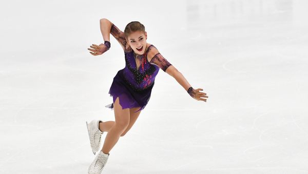 Russia's Alena Kostornaia skates her free program at the Finlandia Trophy figure skating competition in Espoo, Finland. - Sputnik International