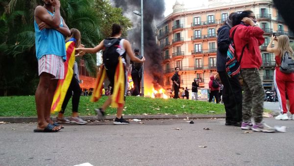 Riots in Barcelona Riots in Barcelona - Sputnik International
