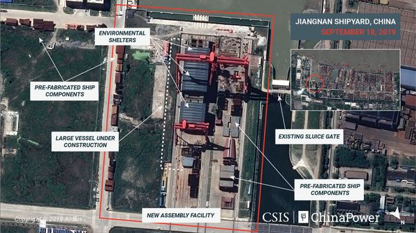 Photos: China’s New Carrier Being Built Alongside Massive New Shipyard Photos: China’s New Carrier Being Built Alongside Massive New Shipyard - Sputnik International