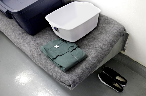 These are items awaiting an incoming inmate at the Brooklyn Detention Complex as seen during a media tour of the facility. This jail was re-opened in 2012 to reduce the burden of the Rikers Island complex. - Sputnik International