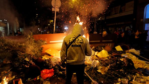 Protests in Barcelona - Sputnik International