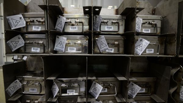 Packages of fuel pellets of uranium dioxide at Novosibirsk Chemical Concentrates Plant. - Sputnik International