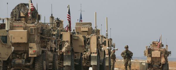 American military convoy stops near the town of Tel Tamr, north Syria, Sunday, Oct. 20, 2019. American military convoy stops near the town of Tel Tamr, north Syria, Sunday, Oct. 20, 2019. - Sputnik International