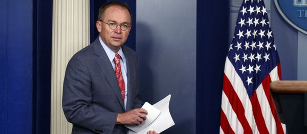 FILE - In this Thursday, Oct. 17, 2019, file photo, White House chief of staff Mick Mulvaney arrives to a news conference, in Washington FILE - In this Thursday, Oct. 17, 2019, file photo, White House chief of staff Mick Mulvaney arrives to a news conference, in Washington - Sputnik International