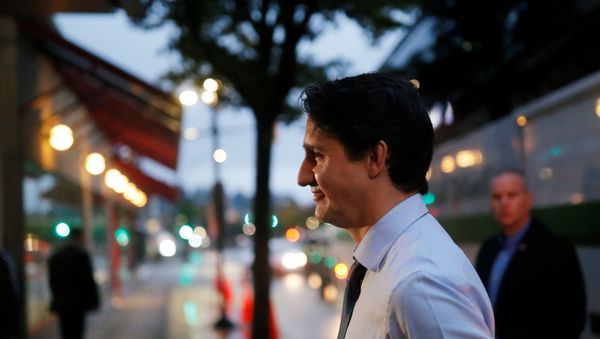 Liberal leader and Canadian Prime Minister Justin Trudeau campaigns for the upcoming election, in West Vancouver, British Columbia, Canada Liberal leader and Canadian Prime Minister Justin Trudeau campaigns for the upcoming election, in West Vancouver, British Columbia, Canada - Sputnik International