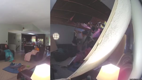 Two teens from Calvert County, Maryland, nearly crushed after tree falls through their home  - Sputnik International