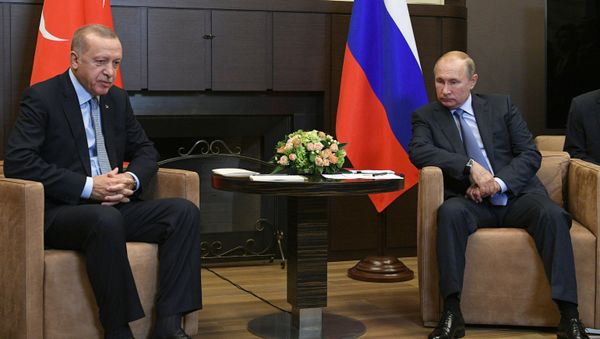  Russian President V. Putin Meets with Turkish President R. T. Erdogan - Sputnik International