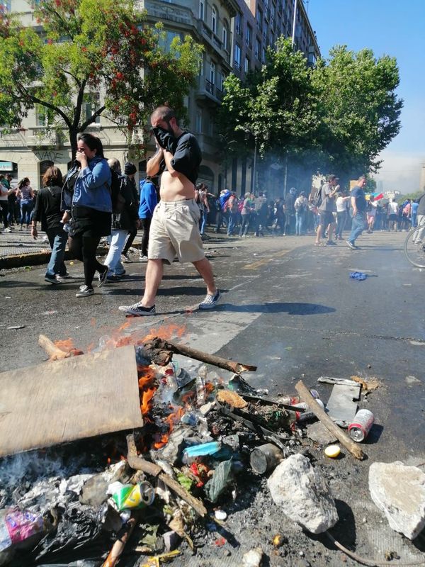 Chileans Take to Streets in Protests Against Government and President Pinera - Photos - Sputnik International