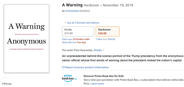 Anonymous Trump Insider Who Authored NYT Column Has Forthcoming Tell-All Book Anonymous Trump Insider Who Authored NYT Column Has Forthcoming Tell-All Book - Sputnik International