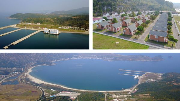 The Mount Kumgang tourist resort area is seen during North Korean leader Kim Jong Un's visit, North Korea, in this undated picture released by North Korea's Central News Agency (KCNA) on 23 October 2019.   - Sputnik International