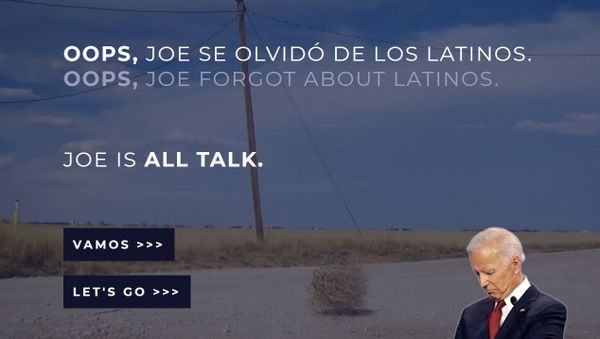 TodosConBiden Fake Website Created by Trump Campaign - Sputnik International