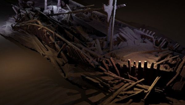 Ottoman-era shipwreck was found at depths of 300m in the Black Sea off the coast of Nessebar, Bulgaria - Sputnik International