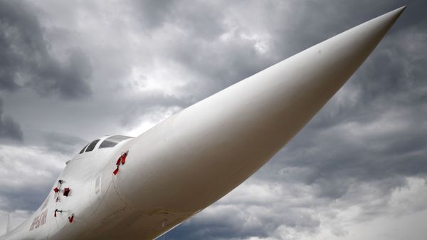 Tupolev Tu-160 supersonic heavy strategic bomber is pictured at the ARMY 2019 International Military and Technical Forum, in Kubinka, Moscow region, Russia. - Sputnik International