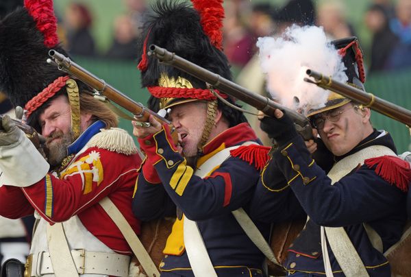 Troops fight during the reconstruction of the Battle of the Nations at the 206th anniversary near Leipzig, Germany, Saturday, Oct. 19, 2019. Troops fight during the reconstruction of the Battle of the Nations at the 206th anniversary near Leipzig, Germany, Saturday, Oct. 19, 2019. - Sputnik International