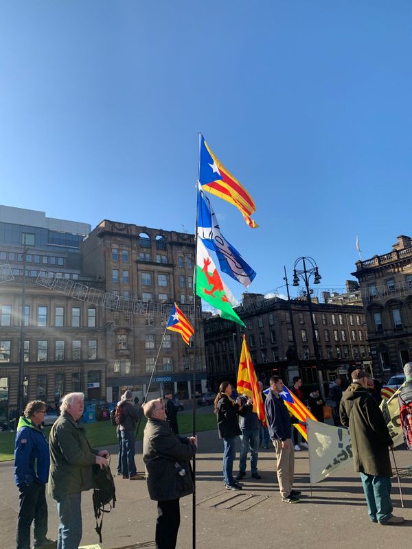 Scots March Through Glasgow in Solidarity With Jailed Catalan Independence Leaders - Photos Scots March Through Glasgow in Solidarity With Jailed Catalan Independence Leaders - Photos - Sputnik International