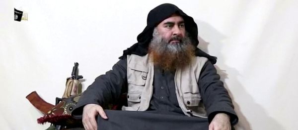 A bearded man with Islamic State leader Abu Bakr al-Baghdadi's appearance speaks in this screen grab taken from video released on April 29, 2019. Islamic State Group/Al Furqan Media Network/ - Sputnik International