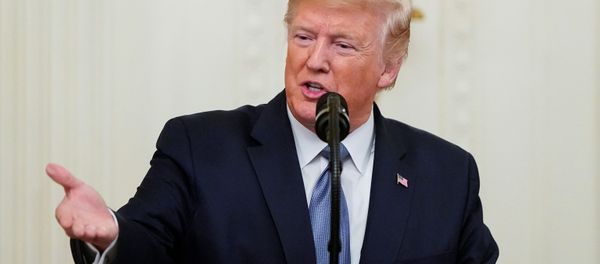 U.S. President Donald Trump speaks before awarding the Medal of Honor to U.S. Army Master Sgt. Matthew Williams in the East Room of the White House in Washington, U.S., October 30, 2019 U.S. President Donald Trump speaks before awarding the Medal of Honor to U.S. Army Master Sgt. Matthew Williams in the East Room of the White House in Washington, U.S., October 30, 2019 - Sputnik International