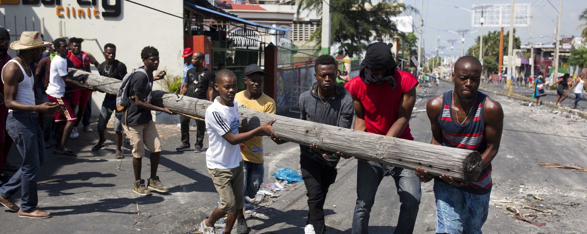 Demonstrators in Port-au-Prince - Sputnik International, 1920, 14.10.2022