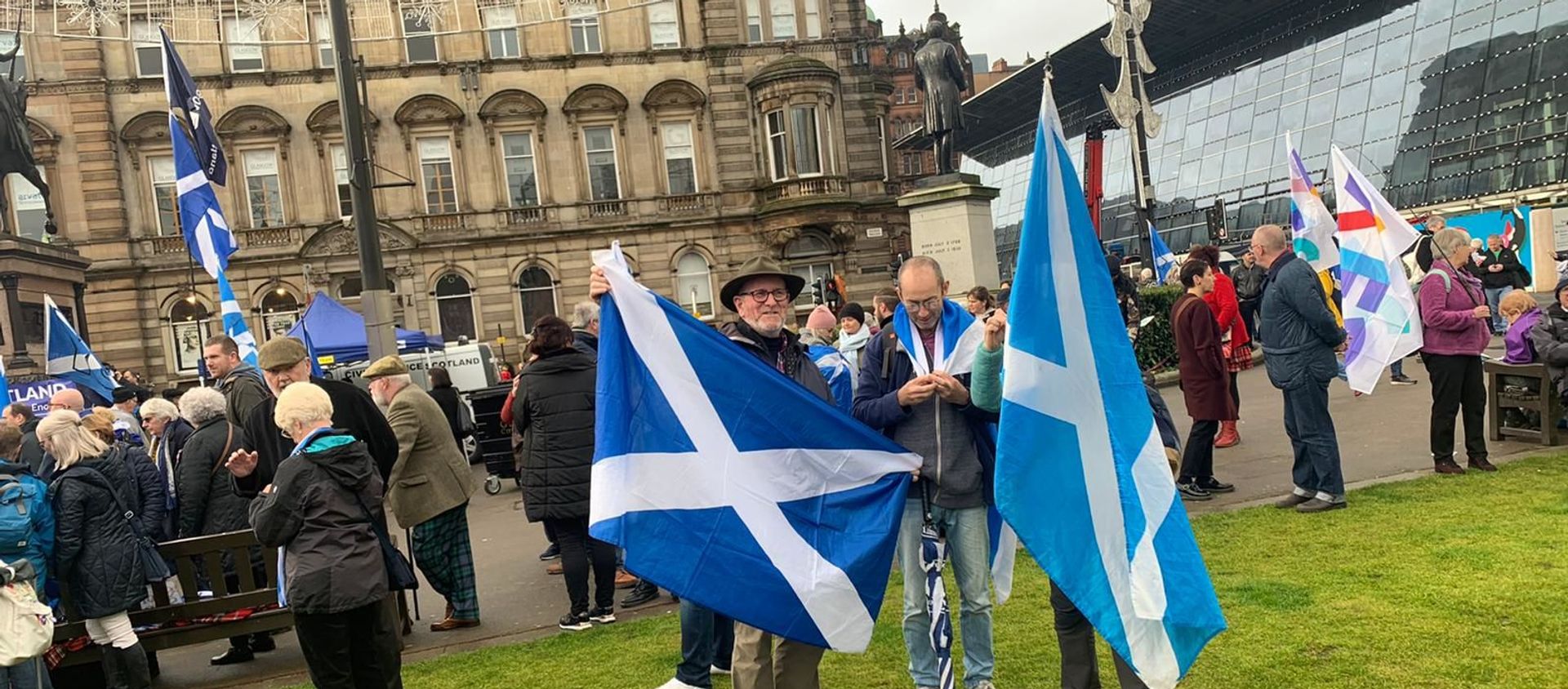 Independence Supporters Turn Out For IndyRef2020 Demonstration - Sputnik International, 1920, 31.01.2021