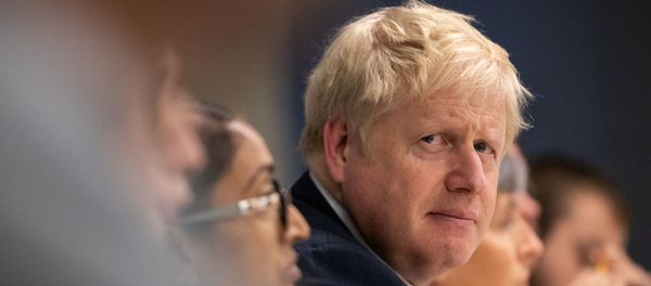 Britain's Prime Minister Boris Johnson visits Metropolitan Police training college in Hendon, London, Britain October 31, 2019. Britain's Prime Minister Boris Johnson visits Metropolitan Police training college in Hendon, London, Britain October 31, 2019. - Sputnik International
