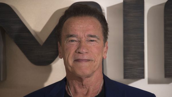 Actor Arnold Schwarzenegger poses for photographers upon arrival at the photo call of 'Terminator: Dark Fate' at a central London hotel, Thursday, Oct. 17, 2019. - Sputnik International