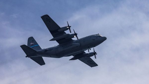A U.S. Air Force C-130 H2 Hercules with the Delaware Air National Guard’s 166th Airlift Wing flies over the Boardwalk during the 2019 Atlantic City International Airshow “A Salute To Those That Serve” at Atlantic City, N.J., Aug. 21, 2019 - Sputnik International