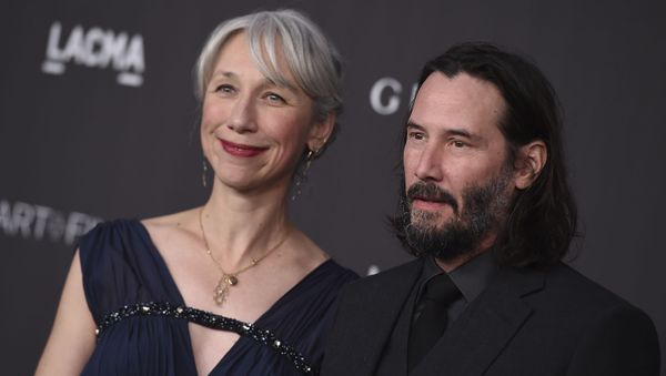Keanu Reeves and Alexandra Grant arrive at the 2019 LACMA Art and Film Gala at Los Angeles County Museum of Art on Saturday, Nov. 2, 2019, in Los Angeles - Sputnik International