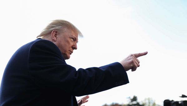 US President Donald Trump talks to reporters as he departs for travel to Georgia from the South Lawn of the White House in Washington - Sputnik International