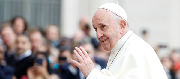 Pope Francis greets people as he arrives for the weekly general audience at the Vatican; 30 October 2019. Pope Francis greets people as he arrives for the weekly general audience at the Vatican; 30 October 2019. - Sputnik International