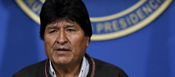 Bolivia's President Evo Morales looks on during a press conference in La Paz, Bolivia, Sunday, Nov. 10, 2019. Morales is calling for new presidential elections and an overhaul of the electoral system Sunday after a preliminary report by the Organization of American States found irregularities in the Oct. 20 elections. Bolivia's President Evo Morales looks on during a press conference in La Paz, Bolivia, Sunday, Nov. 10, 2019. Morales is calling for new presidential elections and an overhaul of the electoral system Sunday after a preliminary report by the Organization of American States found irregularities in the Oct. 20 elections. - Sputnik International