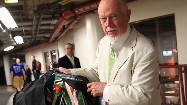 CHICAGO, IL - JUNE 22: Hockey analyst Don Cherry inspects the suit he plans to wear for Game Five of the 2013 NHL Stanley Cup Final between the Chicago Blackhawks and the Boston Bruins at United Center on June 22, 2013 in Chicago, Illinois - Sputnik International