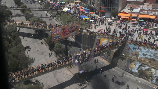 Supporters of Bolivian President Evo Morales - Sputnik International
