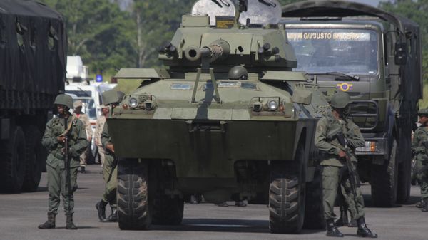 Soldiers take part in a military exercise at the Garcia Hevia airport in La Fria in the State of Tachira, Venezuela, Tuesday, Sept 10, 2019 - Sputnik International