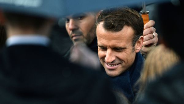 French President Emmanuel Macron attends a commemoration ceremony for Armistice day, 101 years after the end of the First World War, at the Arc de Triomphe in Paris, France November 11, 2019. REUTERS/Johanna Geron - Sputnik International