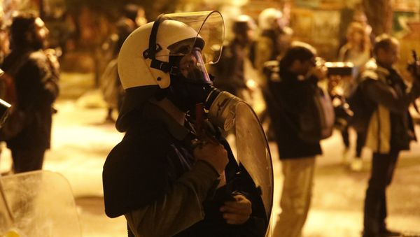 Police in Athens on the 46th anniversary of the Athens Polytechnic uprising - Sputnik International