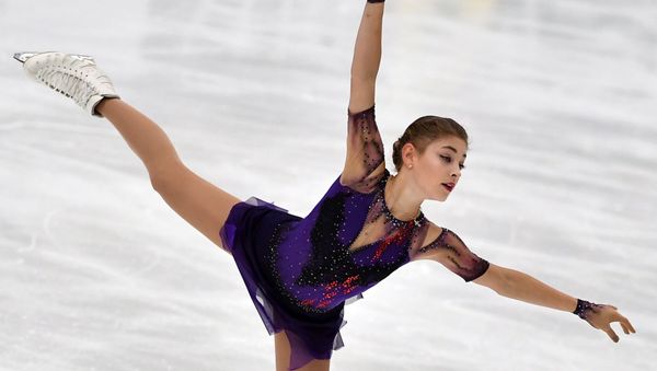 Alena Kostornaia during free skating programme at Finlandia trophy - Sputnik International