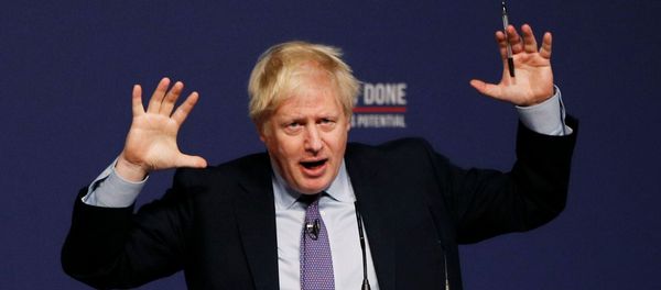 Britain's Prime Minister Boris Johnson speaks at the Conservative party's manifesto launch - Sputnik International